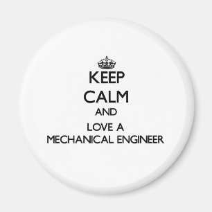 Imán Guarde la calma y ame a un ingeniero industrial