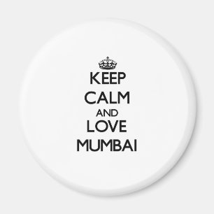 Imán Guarde la calma y ame Bombay