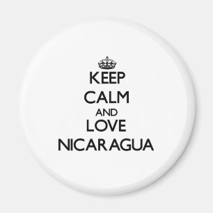 Imán Guarde la calma y ame Nicaragua