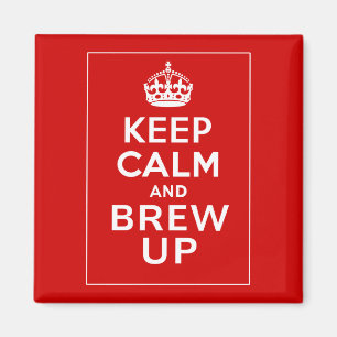 Imán Guarde la calma y el Brew encima de la diversión