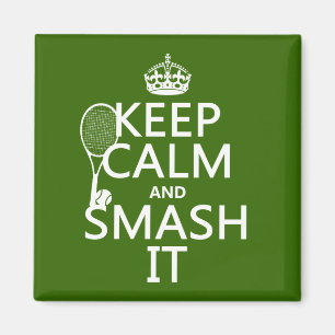 Imán Guarde la calma y el choque él (tenis) (cualquier