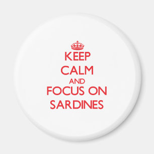 Imán Guarde la calma y el foco en las sardinas