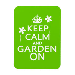 Imán Guarde la calma y el jardín encendido
