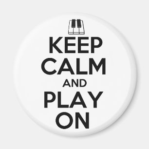 Imán Guarde la calma y el juego en piano