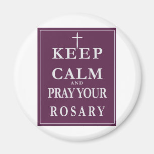Imán Guarde la calma y ruegue su rosario