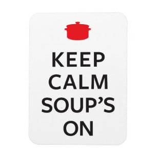 Imán Guarde la sopa tranquila encendido