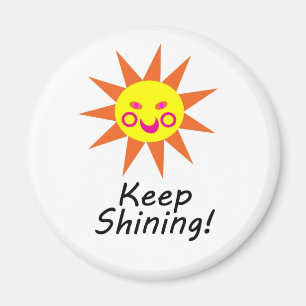 Imán Guarde Sun sonriente hecho frente feliz brillante