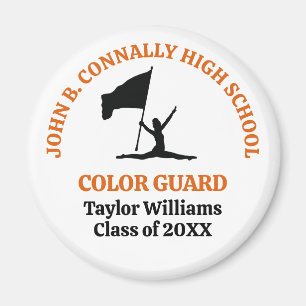 Imán Guardia de Color Personalizada de Orange High Scho