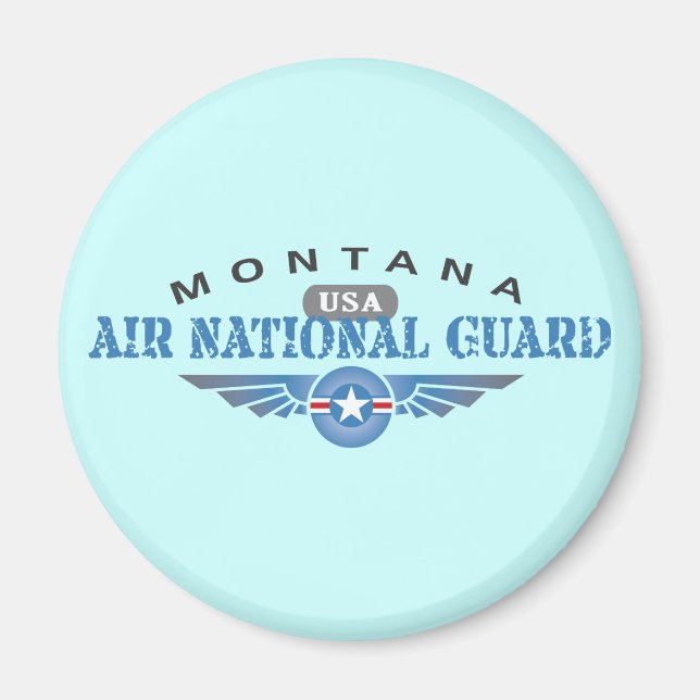 Imán Guardia Nacional Aérea de Montana (Frente)