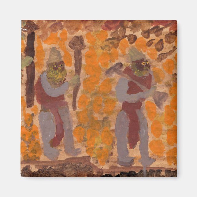 Imán ¿Guardianes? ¿Músicos? ¿Quién sabe? (Frente)