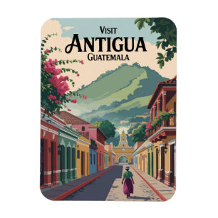 Imán Guatemala Antigua cosecha de arte de viajes del Il