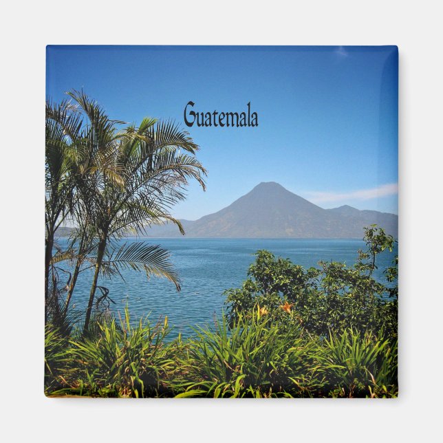 Imán Guatemala, el hermoso paisaje de la naturaleza (Frente)