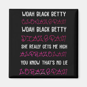 Imán Guau Black Betty Clonazepam Guau Black Betty Diaze