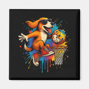 Imán Guay Baloncesto Perro Dunking Divertido Niños Pet