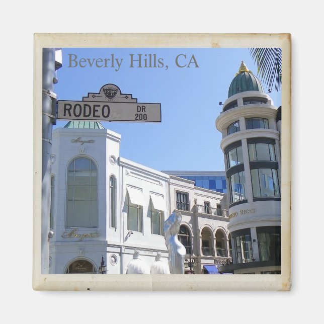Imán Guay Beverly Hills, Rodeo Dr Magnet! (Frente)
