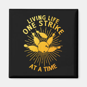 Imán Guay Bowling Art Para Hombres Mujeres Niños Huelga