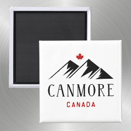 Imán Guay Canmore Canada Monta hojas de arce