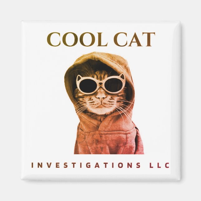 Imán Guay Cat Magnet - puesta de sol manchada (Frente)