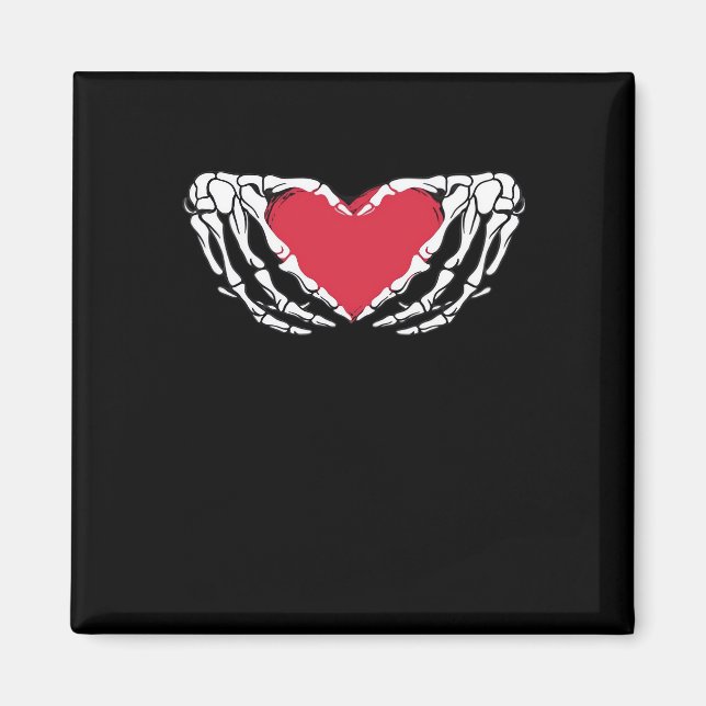 Imán Guay Classic Funny Skeleton Hands Heart - Valentin (Frente)