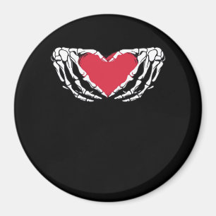 Imán Guay Classic Funny Skeleton Hands Heart - Valentin