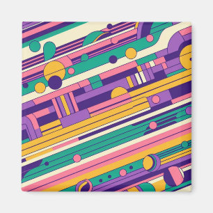 Imán Guay, colorido diseño retro de los años 80 y 90