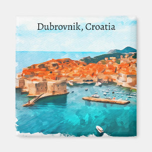 Imán Guay Dubrovnik Croacia Adria Coast Panorama Vista