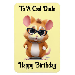 Imán Guay Dude Hamster Flexible Photo Magnet