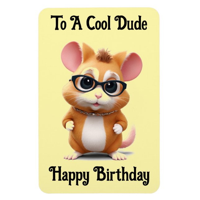 Imán Guay Dude Hamster Flexible Photo Magnet (Vertical)