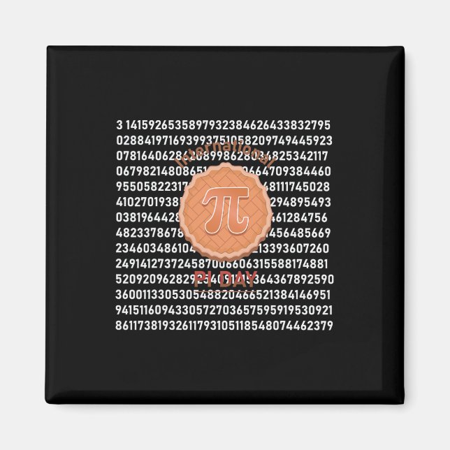 Imán Guay Funny International Pi Day Pie Happy Pi Day (Frente)