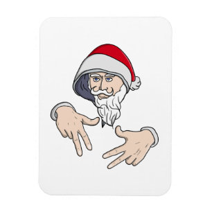 Imán Guay Gangsta Hip Hop Hand Rap Santa Claus
