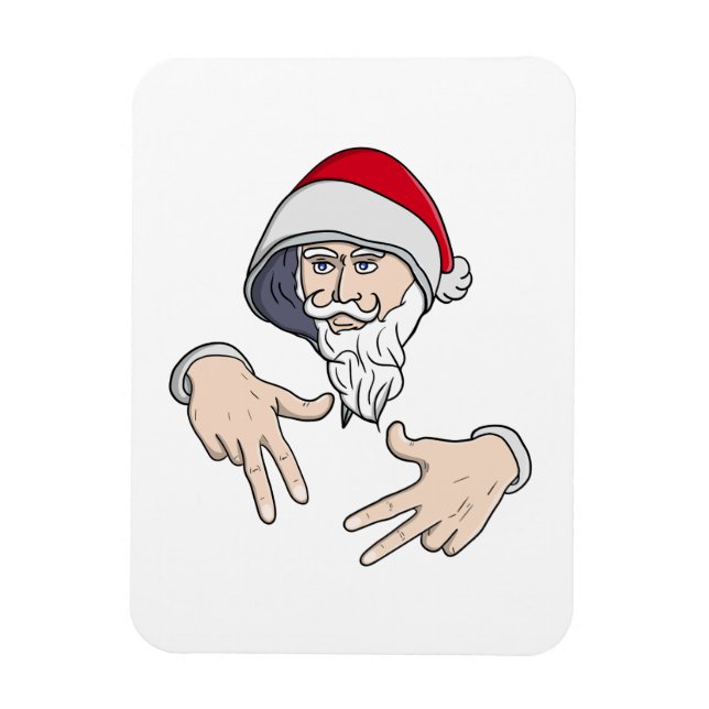 Imán Guay Gangsta Hip Hop Hand Rap Santa Claus (Vertical)