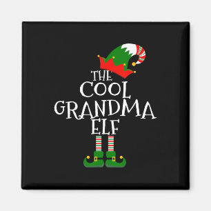 Imán Guay Grandma Elf Gift Grupo Familiar Coincidencia