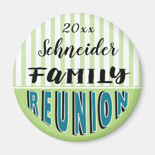 Imán Guay Green Family Reunion Souvenir Regalo Keepsake