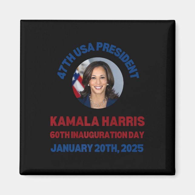 Imán Guay Kamala Harris 2024 Inauguration Day Souvenir (Frente)