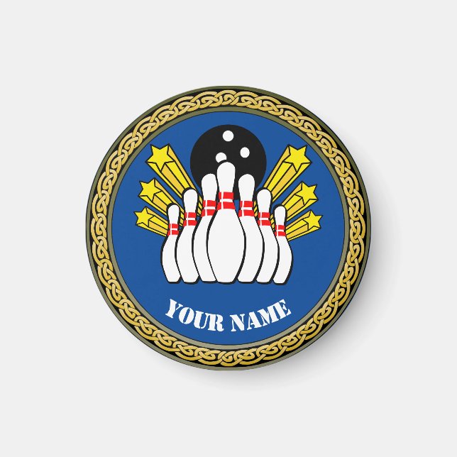 Imán ¡Guay! Magnet -Bowling- Bowler Personalizado - Aña (Frente)