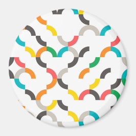 Imán Guay, moderno, colorido y moderno geométrico circu