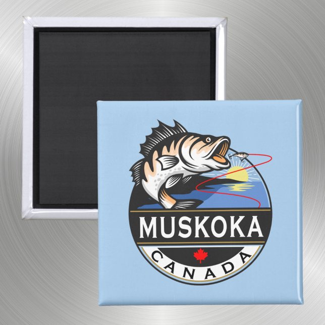 Imán Guay Muskoka Canadá Escudo de pesca al aire libre (Subido por el creador)
