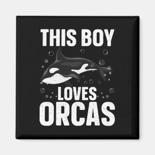 Imán Guay Orca Design Para Niños Hombres Mar Ballena Or