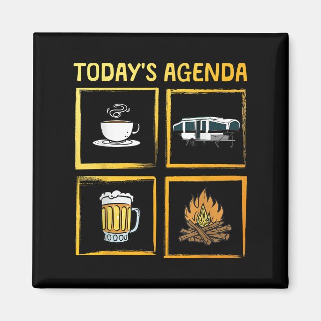 Imán Guay P Up Camper Art Para Hombres Mujeres Caravana (Frente)