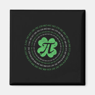 Imán Guay Pi Day Shamrock Saint Patrick's Day Math Geek