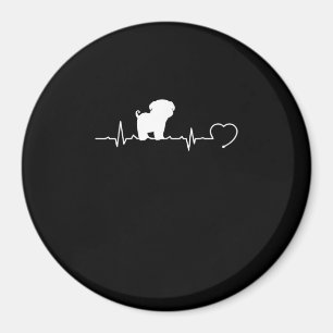 Imán Guay Pug Dog Raza Heartbeat Puppy