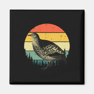 Imán Guay Quail Art Hombres Mujeres Cazadora de Pájaros