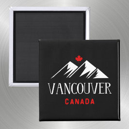 Imán Guay Vancouver Canada Mountains Maple Dark