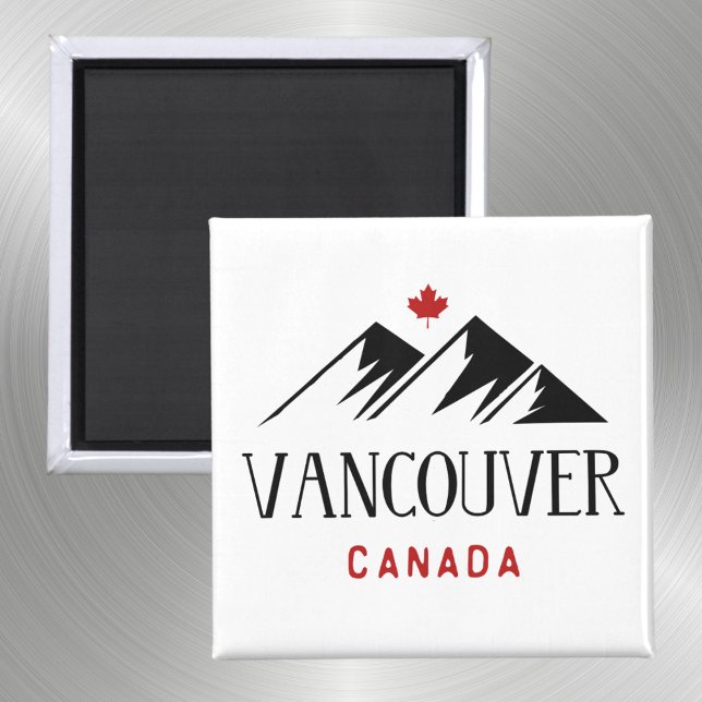 Imán Guay Vancouver Canada Mountains Maple Leaf (Subido por el creador)