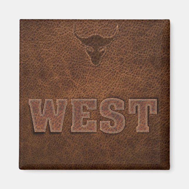 Imán Guay Western Text - Personalizar It (Frente)