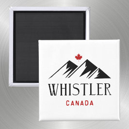 Imán Guay Whistler Canada Monta hojas de arce