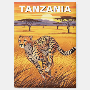 Imán Guepardo en el Parque Nacional Serengeti Tanzania