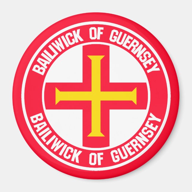 Imán Guernsey Round Emblem (Frente)
