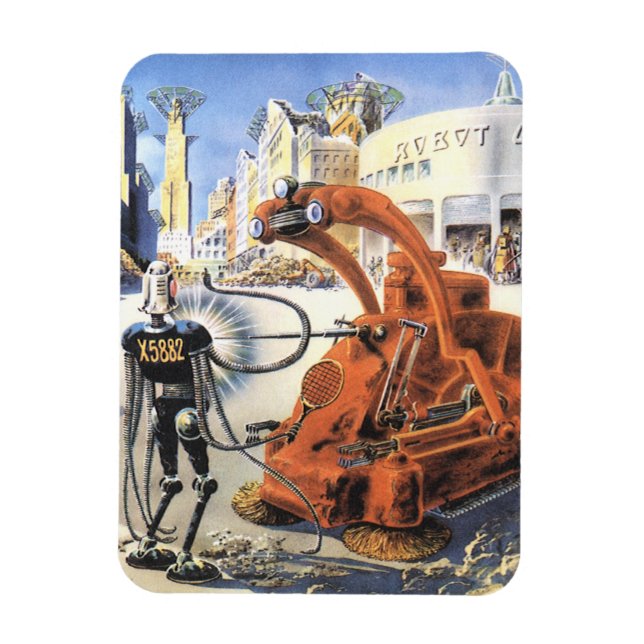 Imán Guerra de extranjeros de ciencia ficción futurista (Vertical)