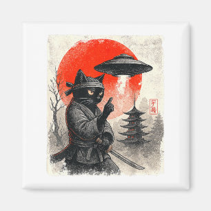 Imán Guerra Ninja Gato Samurái OVNI Anime Japonés Diver